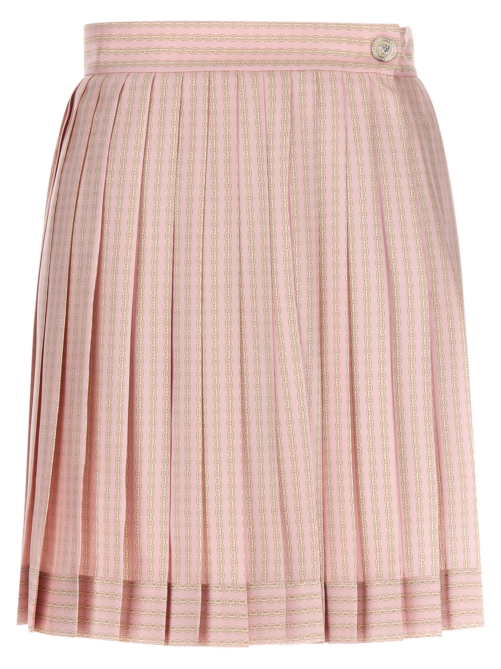 Pleated Silk Skirt