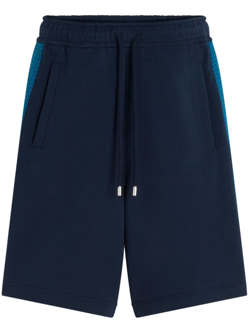 Curb-stripe track shorts - Blue
