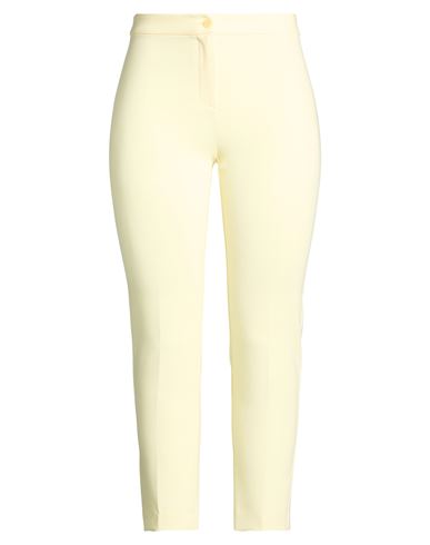 Woman Pants Yellow Size 10 Polyester, Elastane