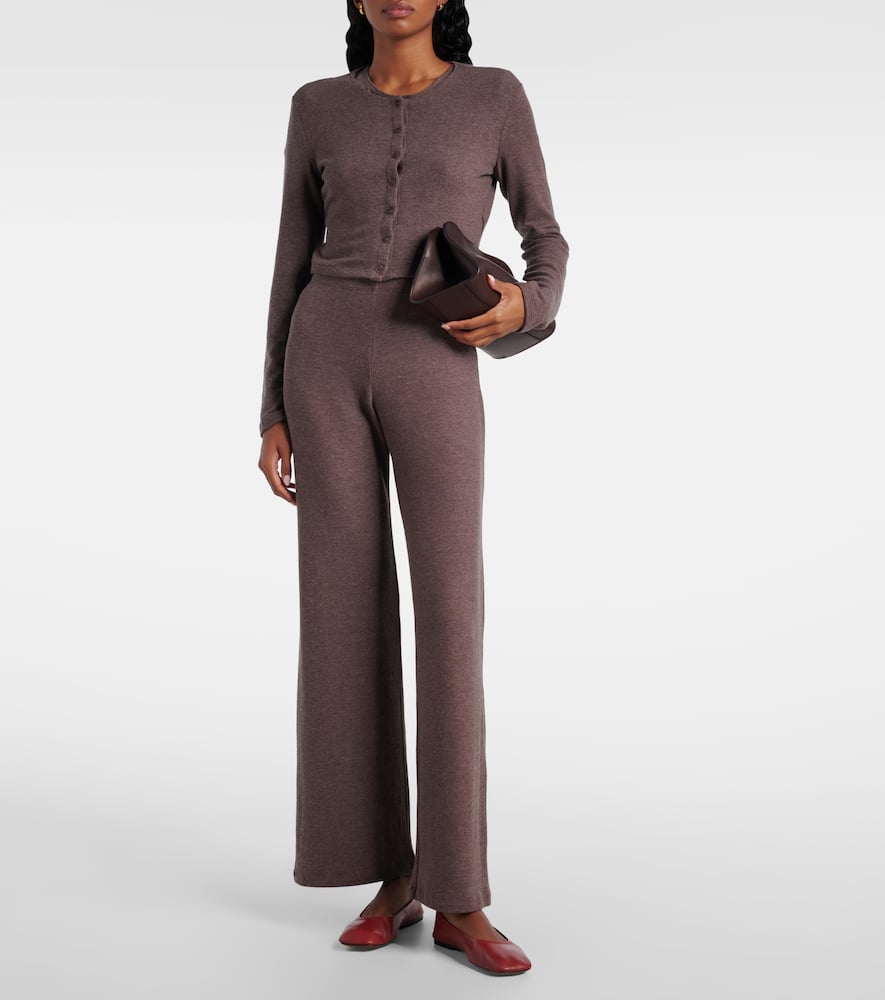 Lauren cropped jersey cardigan