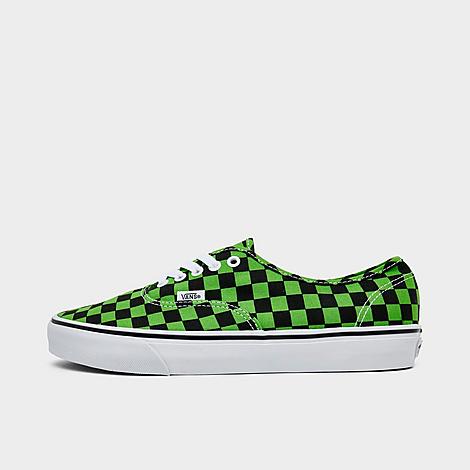 Men's Authentic Casual Shoes in Checkerboard Green/Black