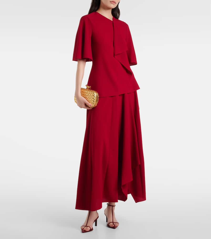 Asha crêpe maxi skirt