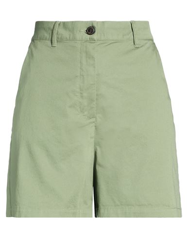 Woman Shorts & Bermuda Shorts Light green Size S Cotton, Elastane