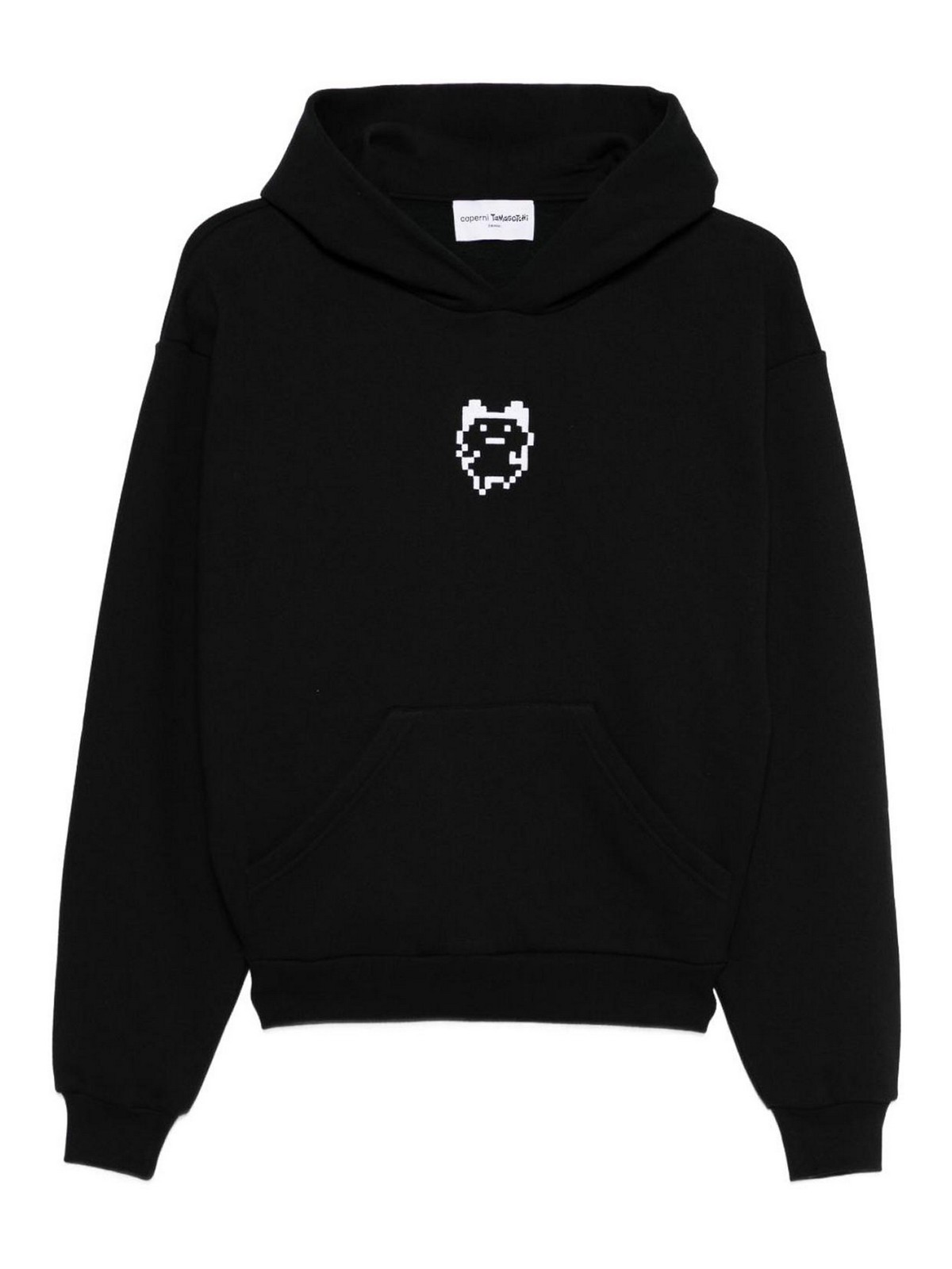 X Tamagoci Hoodie In Black Cotton