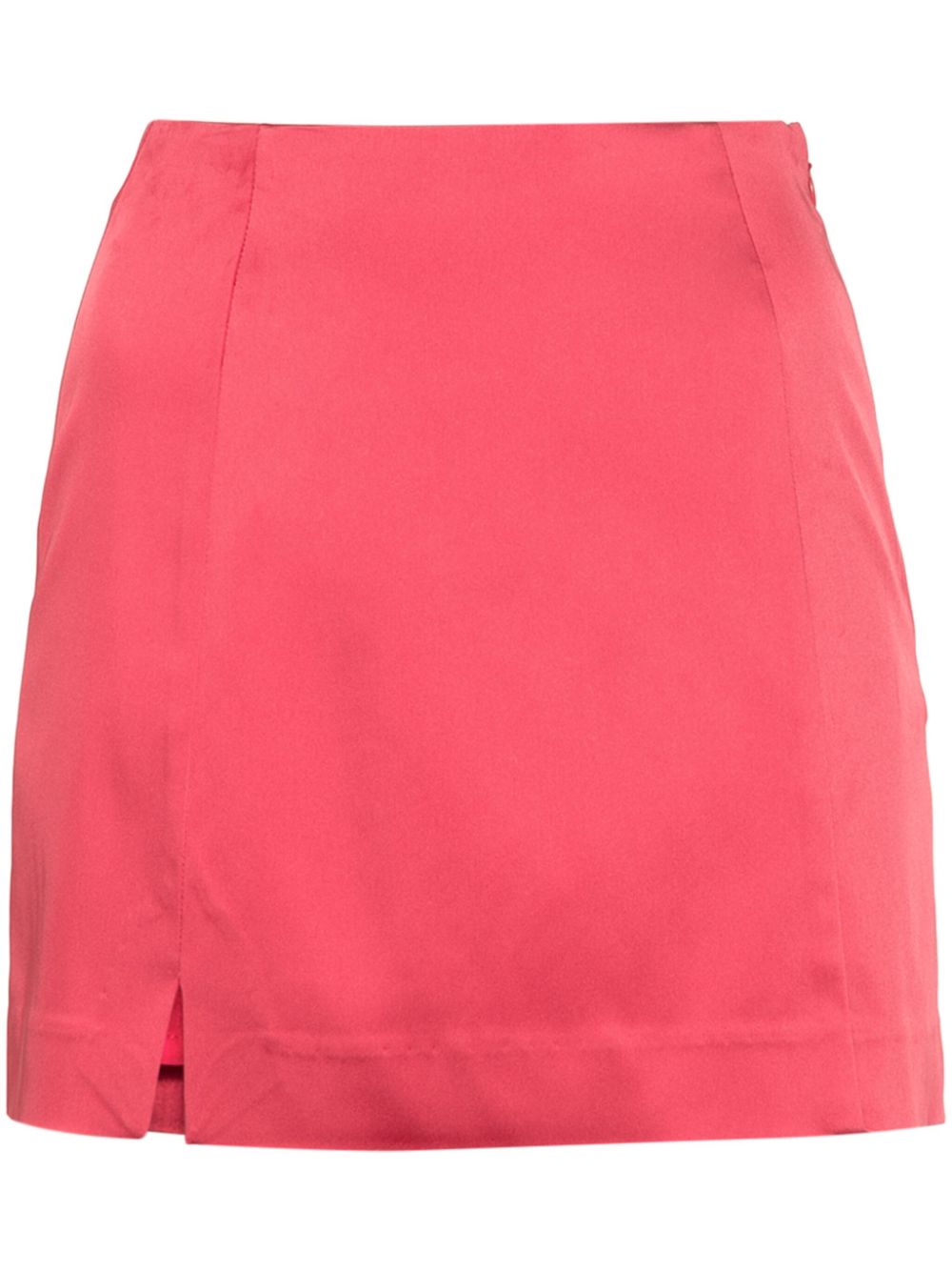 Flor satin mini skirt - Pink