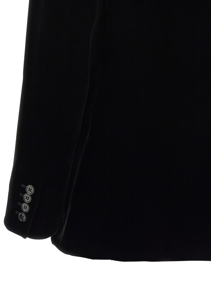 Velvet Doulbe-Breasted Jacket