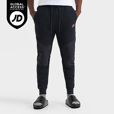 Men's Sportswear Tech Fleece Jogger Pants in Black/Bright Crimson