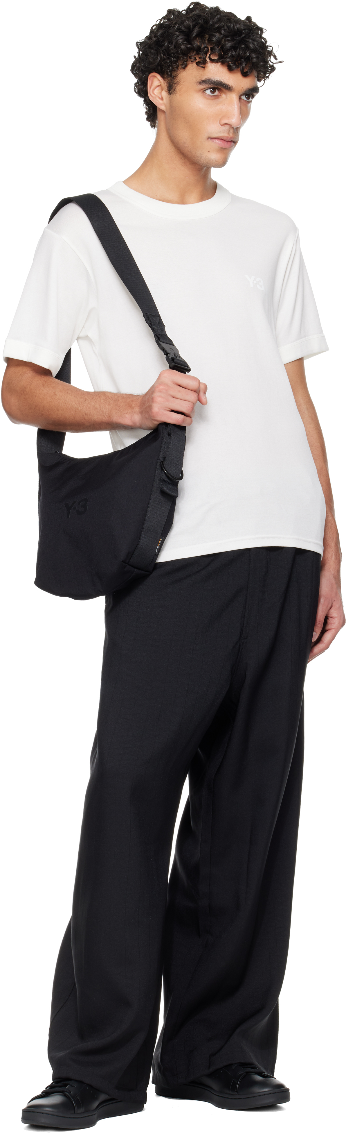 Black Sport Uniform Pinstripe Track Pants
