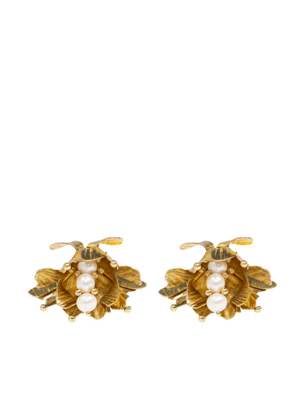 Asha stud earrings - Gold