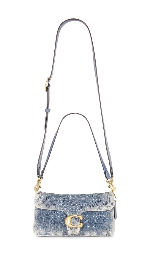 Coach Soft Crystal Signature Denim Tabby Bag Blue
