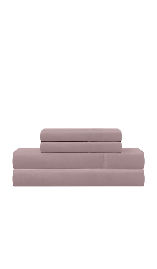 Barefoot Dreams Cal King Washed Bamboo Sheet Set in Purple