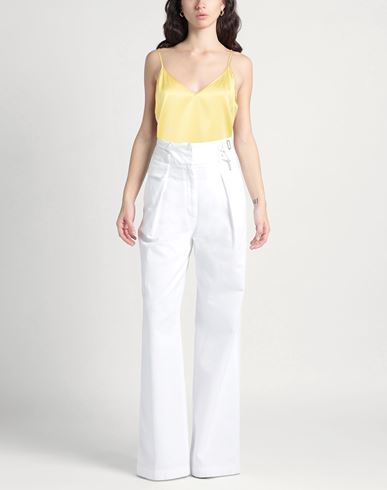 (the Mercer) N. y. Woman Top Yellow Size 10 Silk, Elastane