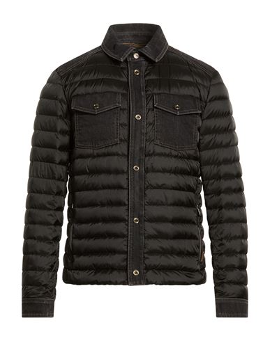 Man Puffer Black Size 38 Cotton, Elastane, Polyamide