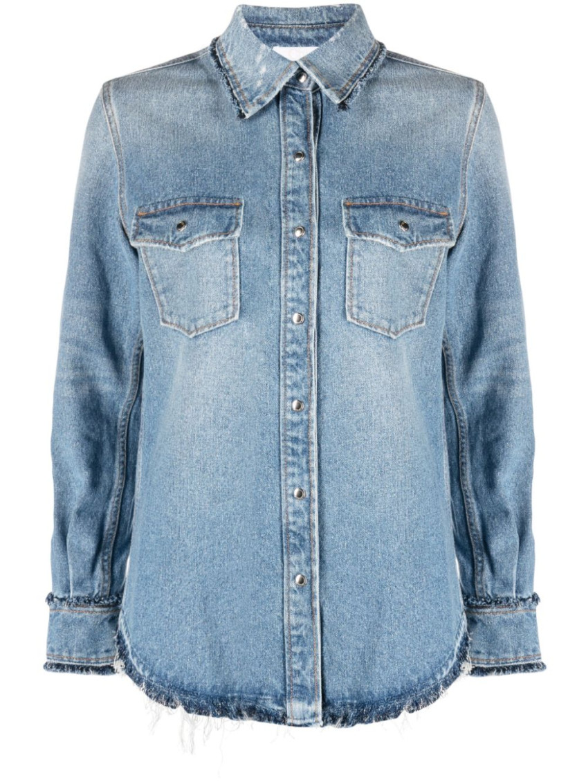 Frayed Edge Denim Shirt