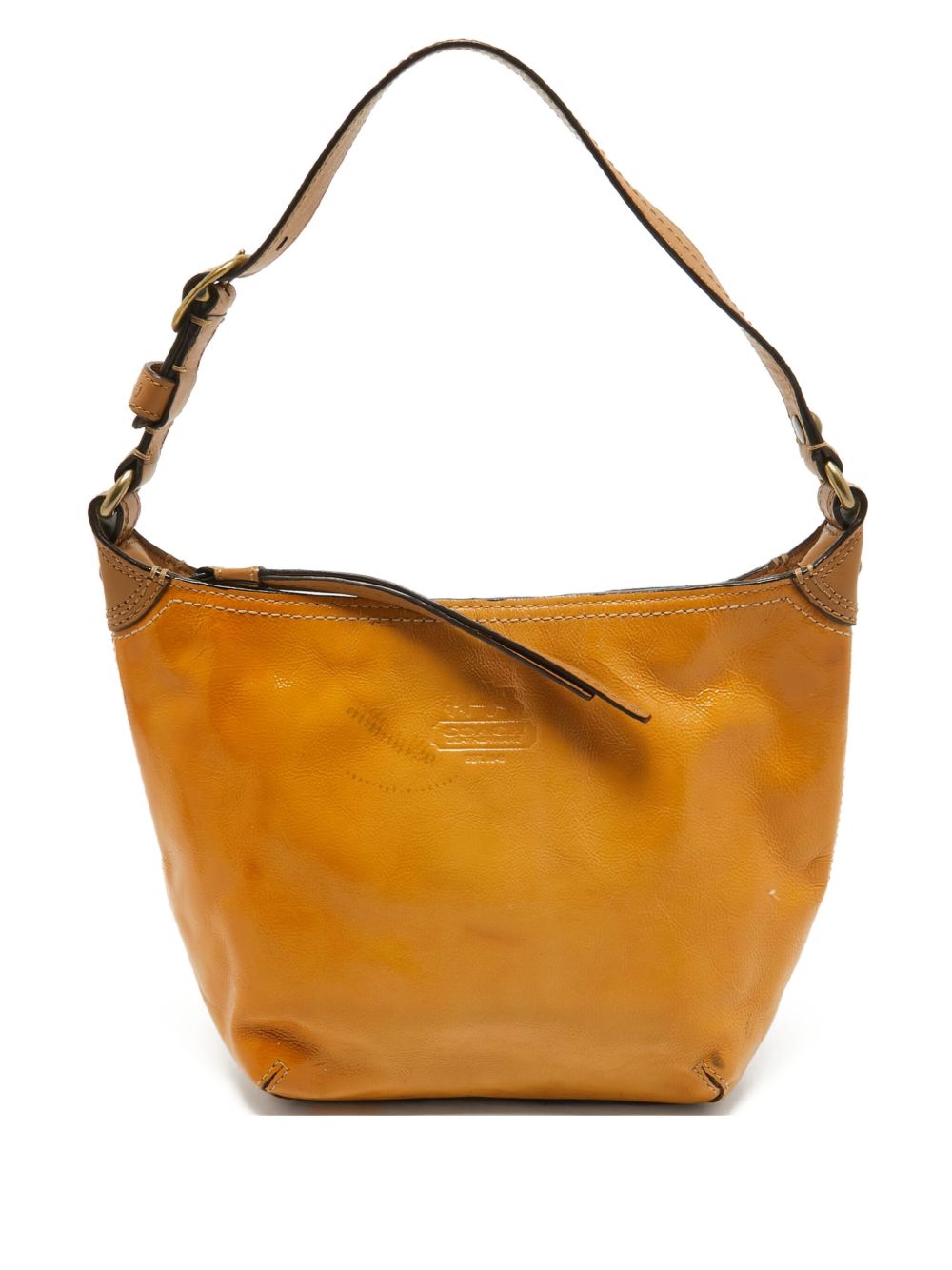 Leather shoulder bag - Yellow