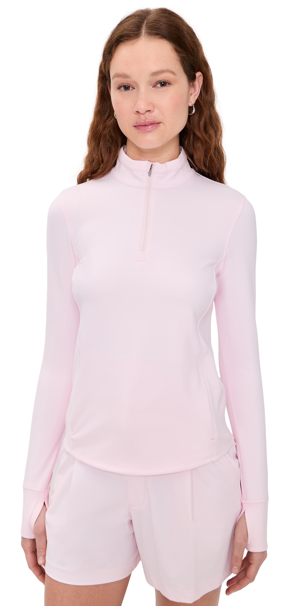 Soleil Quarter Zip Top Bloom