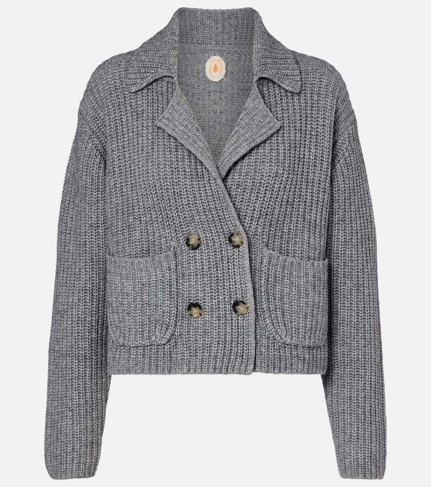 Cotton and cashmere cardigan