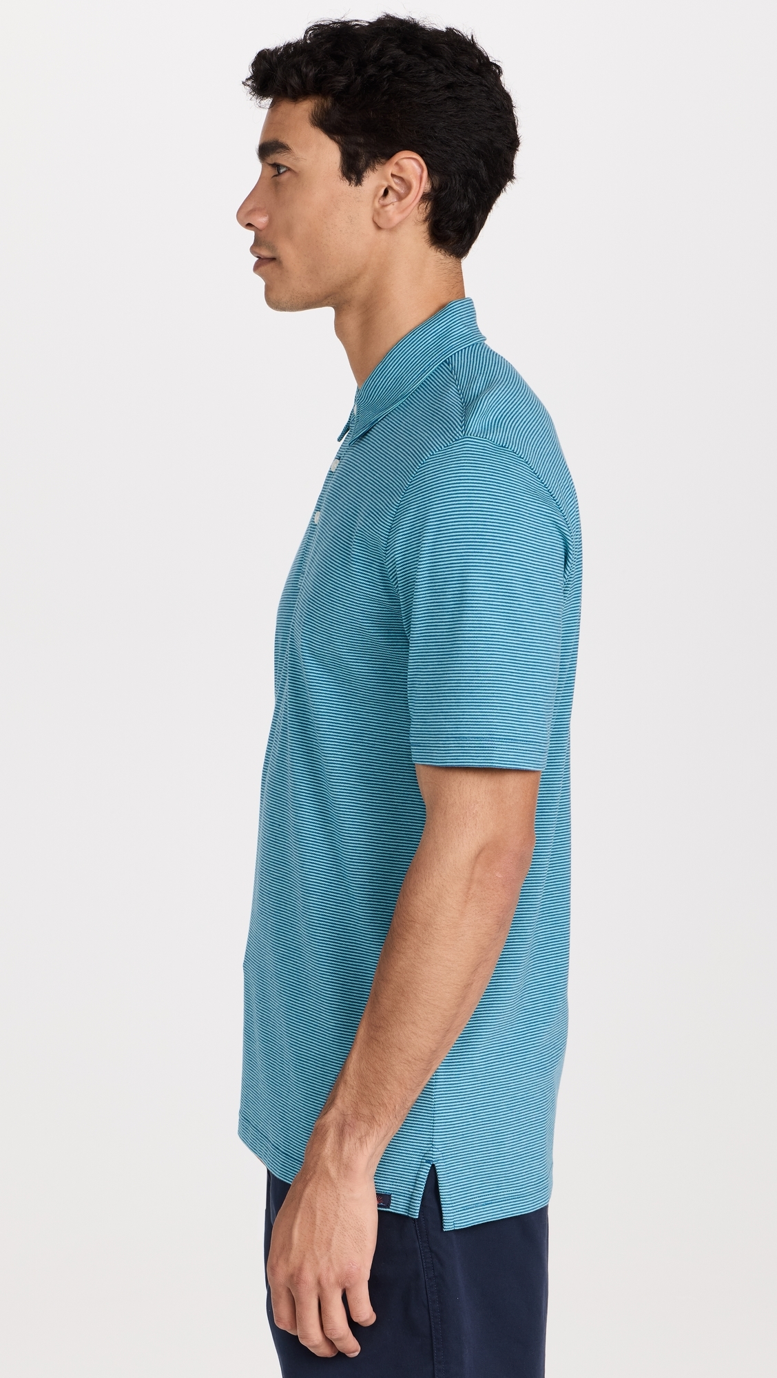 Short Sleeve Movement Pique Polo Island Teal Feeder 