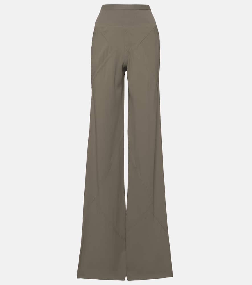 Crêpe wide-leg pants