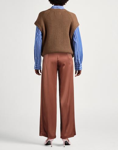 Woman Pants Brown Size 8 Viscose, Elastane