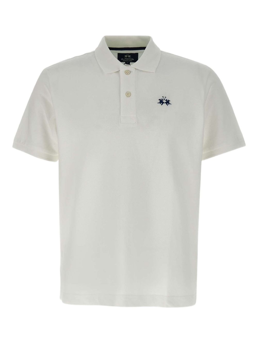 Logo-embroidered polo shirt - White