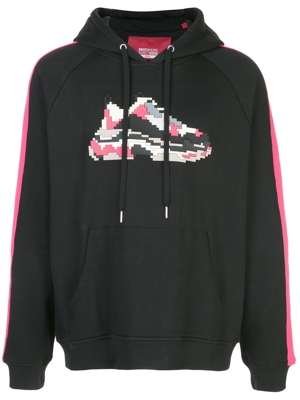 Sweet Rave appliqued hoodie - Black