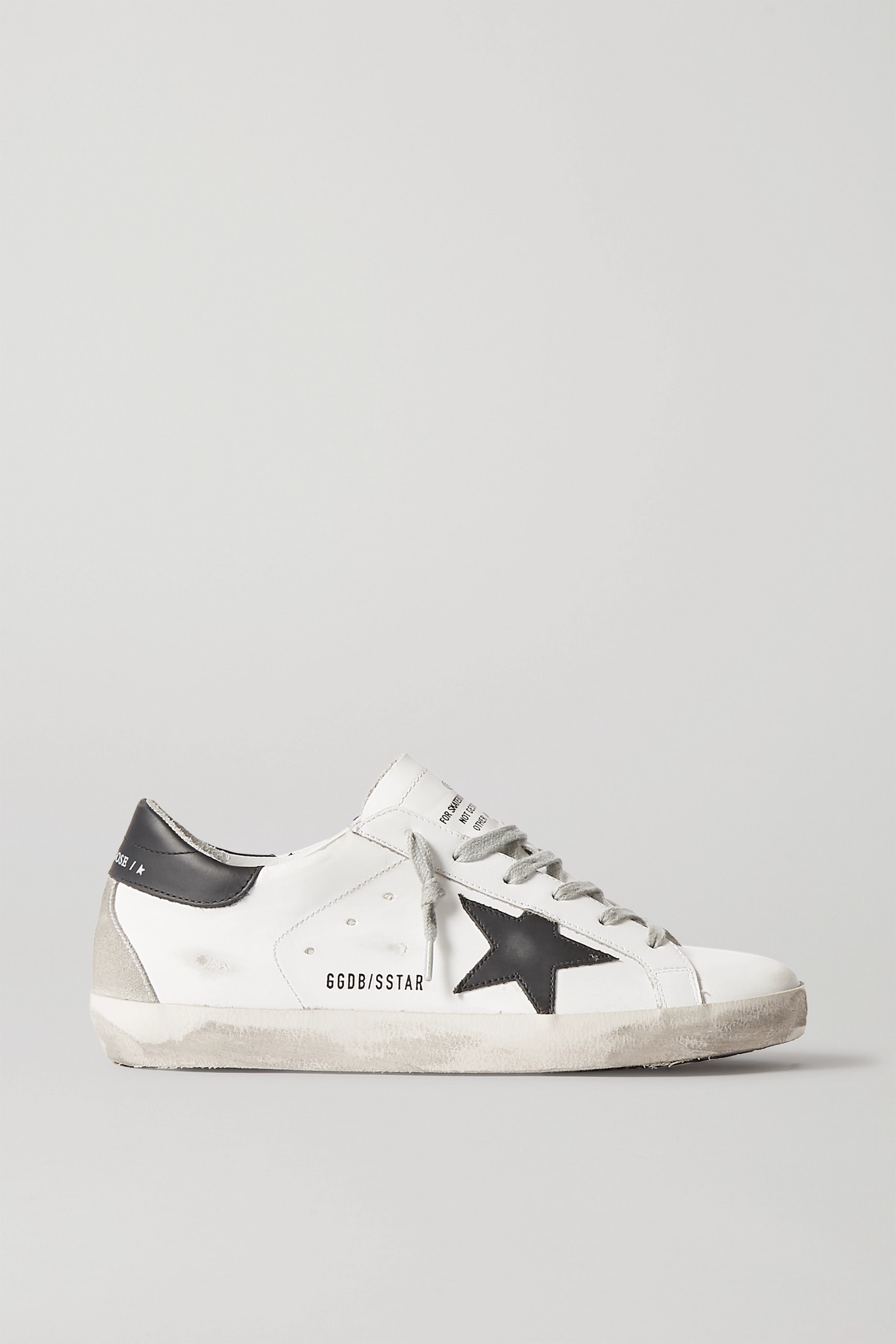 Superstar Distressed Leather Sneakers