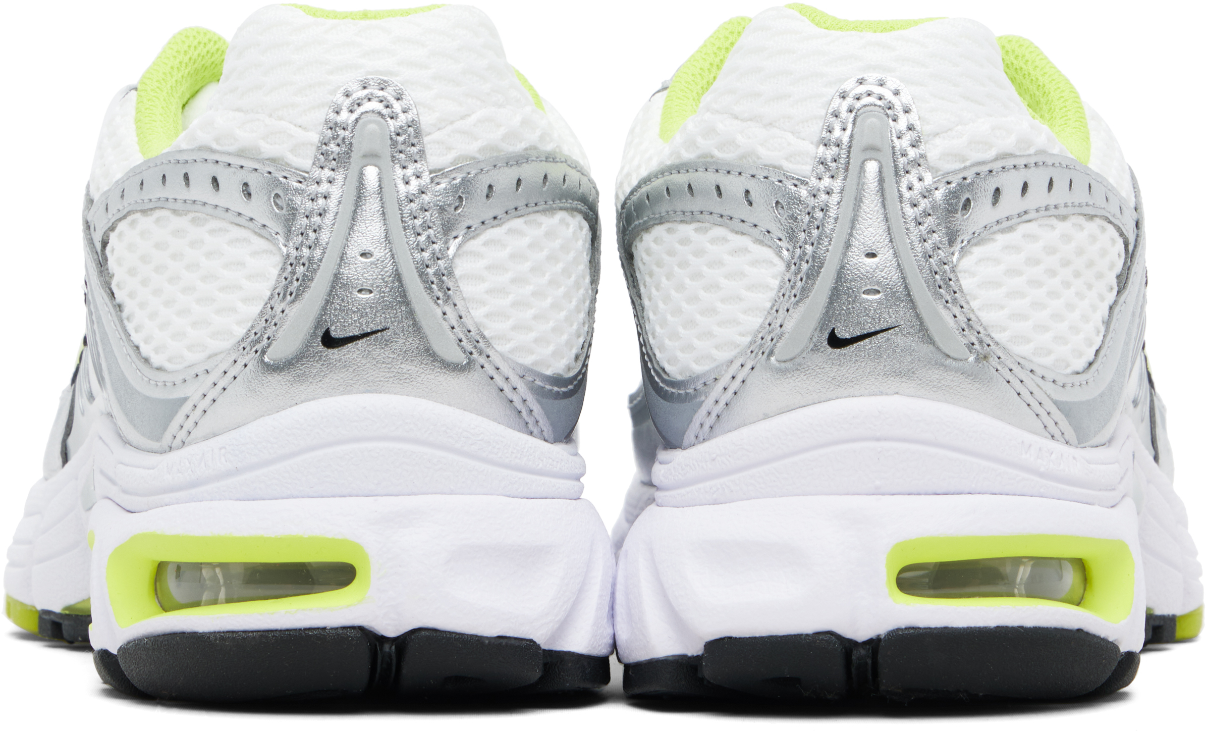White & Silver Air Max Moto 2K Sneakers