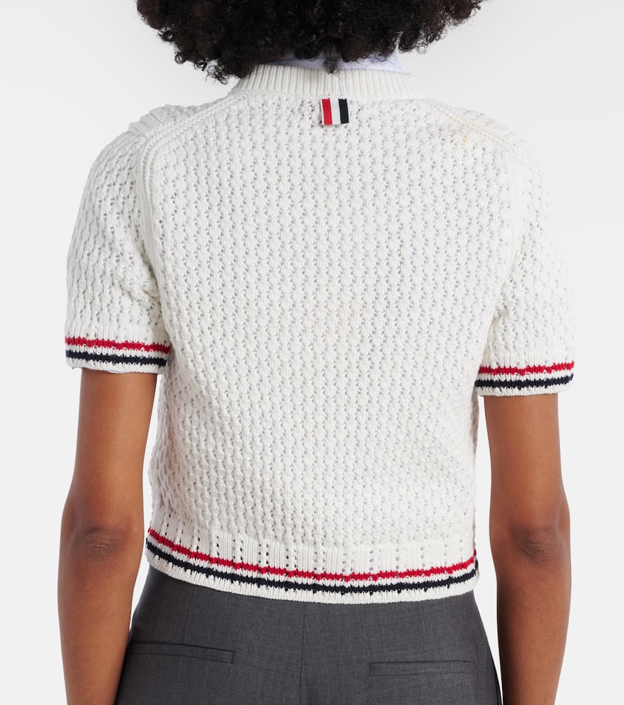 Jacquard cotton sweater