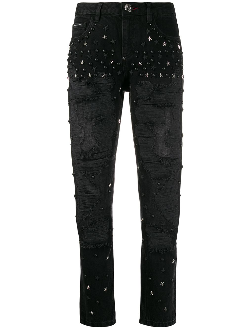 Boyfriend Stars embellished jeans - Black