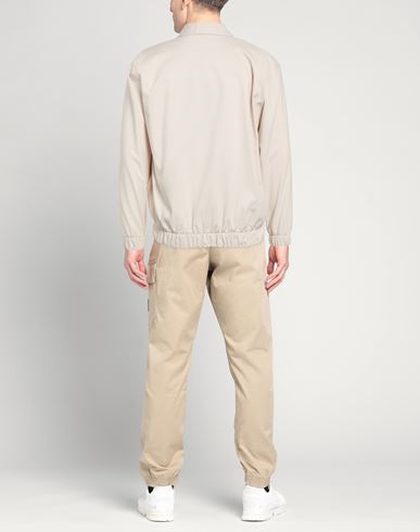 Man Jacket Beige Size L Cotton, Nylon, Elastane
