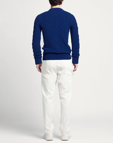 Man Sweater Bright blue Size 46 Wool