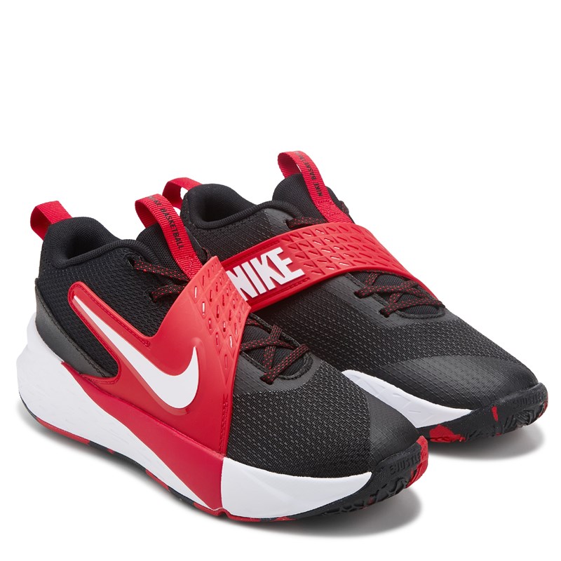 Kids' Hustle 12 Basketball Shoe Big Kid Shoes (Black/Red)
