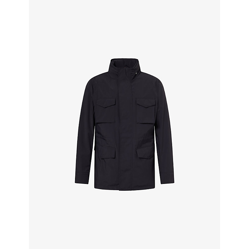 Mens M65 High-Neck Woven Field Jacket