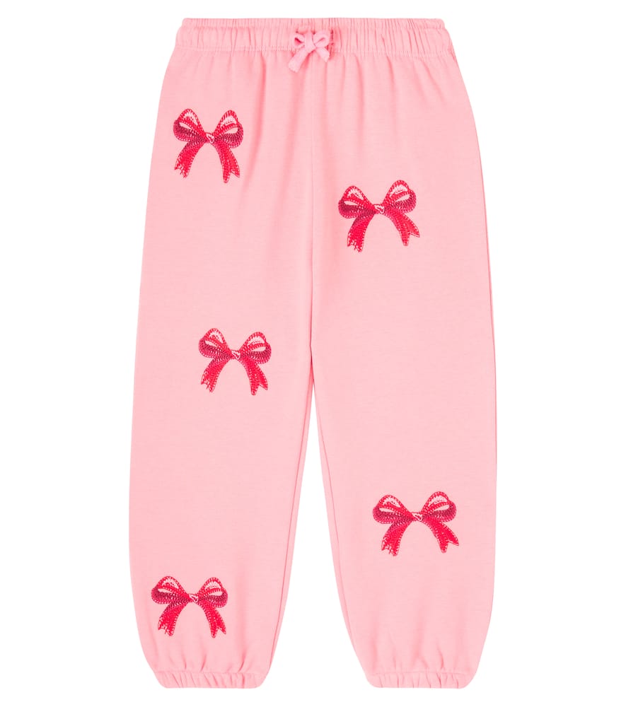 Konges Sløjd Lou Bow embroidered cotton-blend sweatpants
