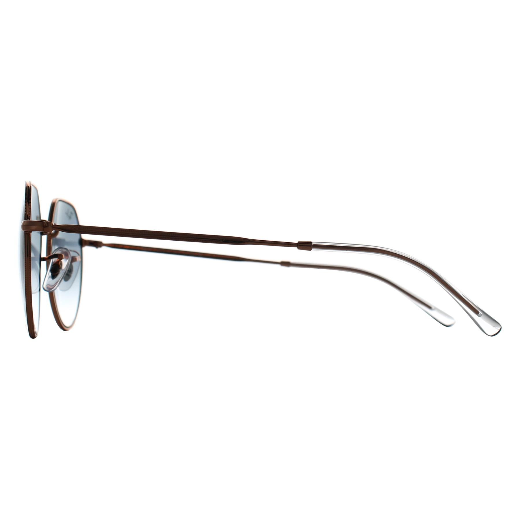 RAY-BAN Unisex Sunglasses RB3565 Jack  -  Frame color: Rose Gold, Lens color: Clear & Blue