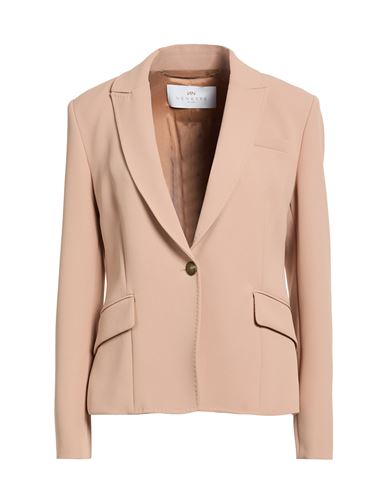 Woman Blazer Light brown Size 8 Polyester, Elastane