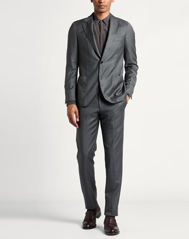 Man Suit Gunmetal Size 36 Virgin Wool