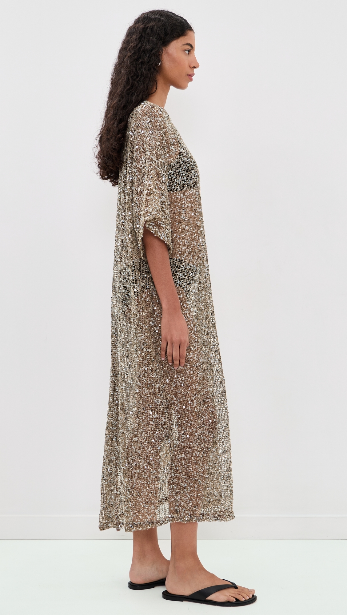 Ivette Sequin Dress Mocha