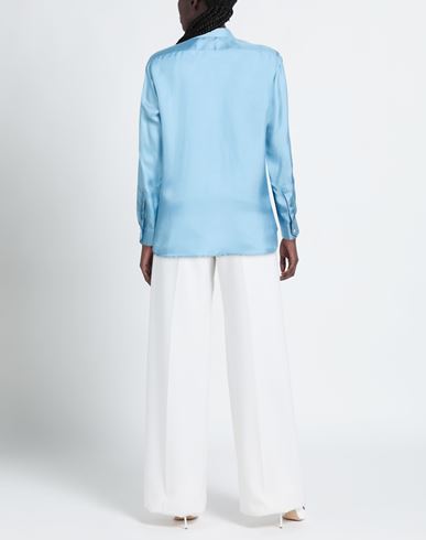 Garments Woman Shirt Azure Size S Silk