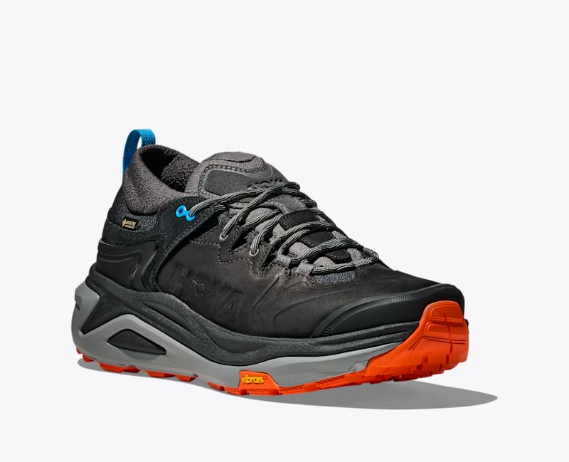 HOKA Men's Kaha 3 Low GTX Shoes in Black/Galactic Grey