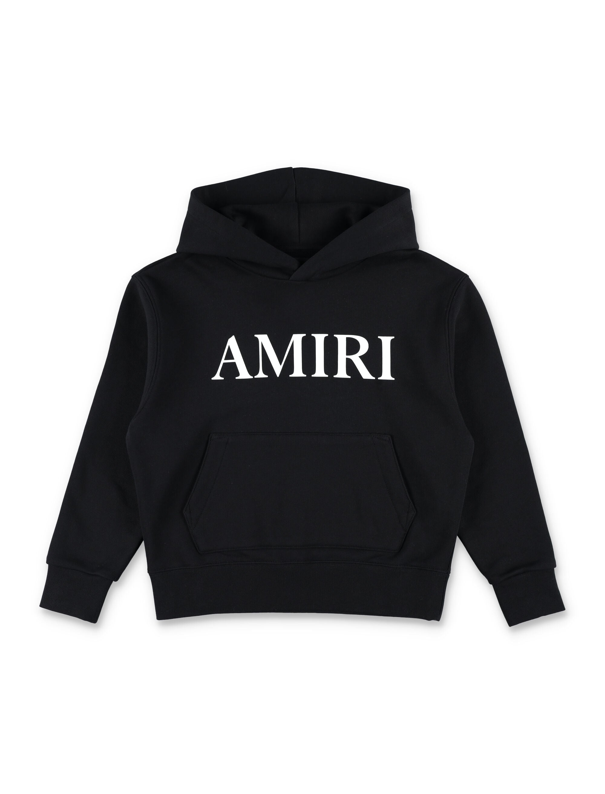 Boys Mini Logo Contrast Cotton Hoodie, Front Print