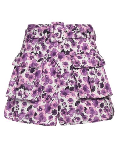 Odì Odì Woman Shorts & Bermuda Shorts Purple Size M Polyester, Elastane
