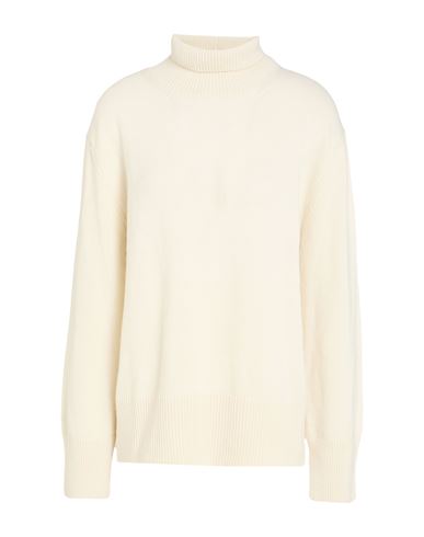 Woman Turtleneck Cream Size M Cashmere