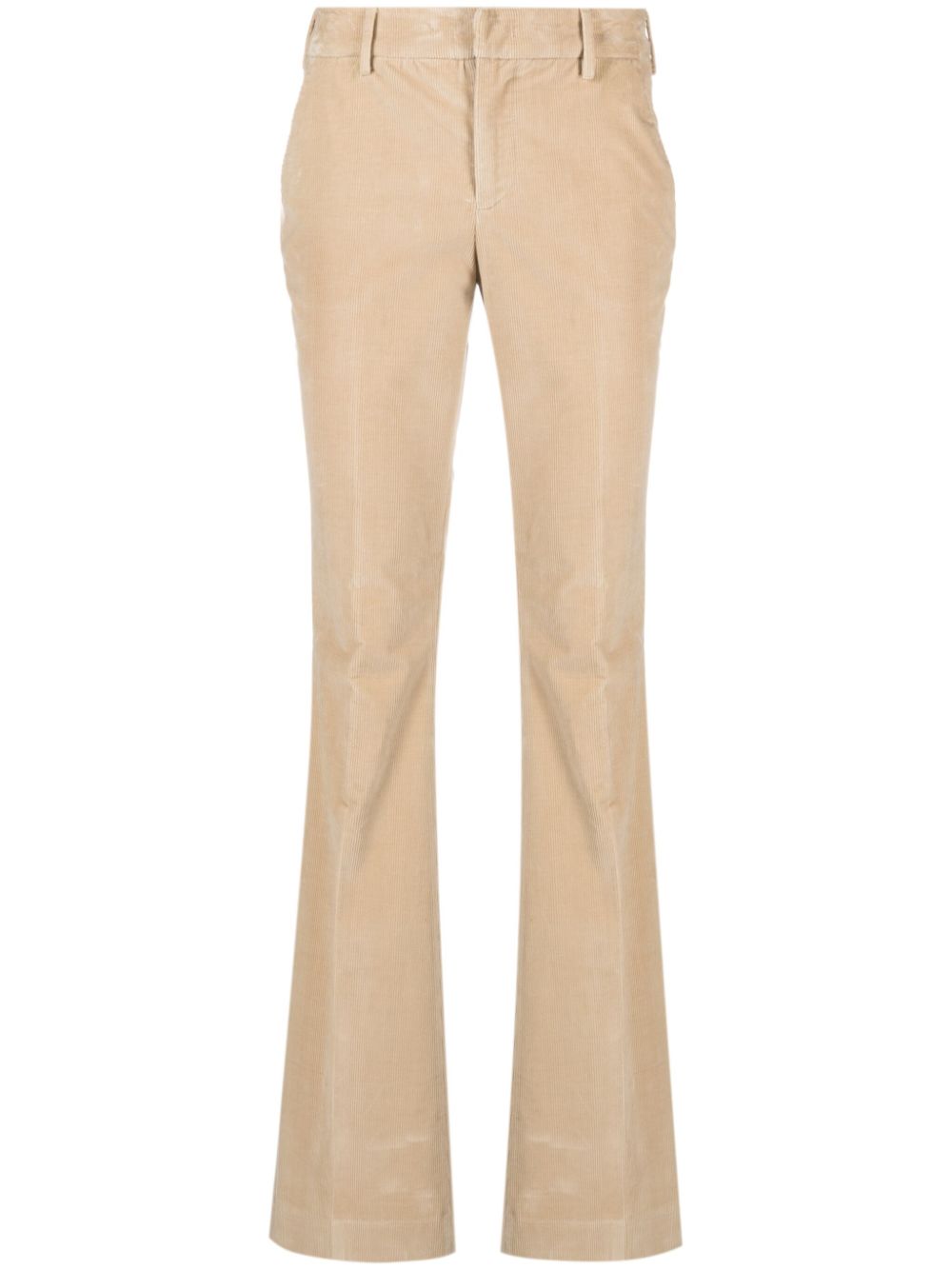 Corduroy flared trousers - Blue