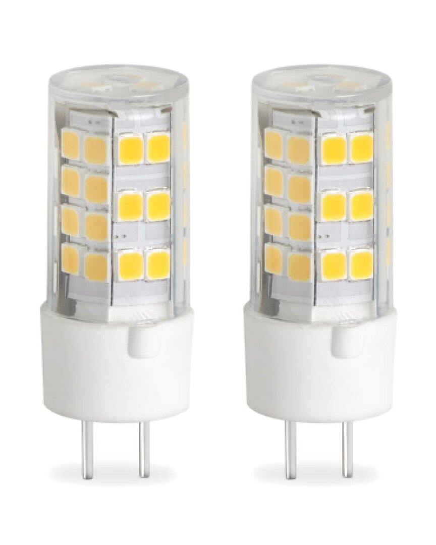 Pack Of 2-LED Mini T4 Dimmable Bi-Pin Base (Gy6.35) Light Bulb