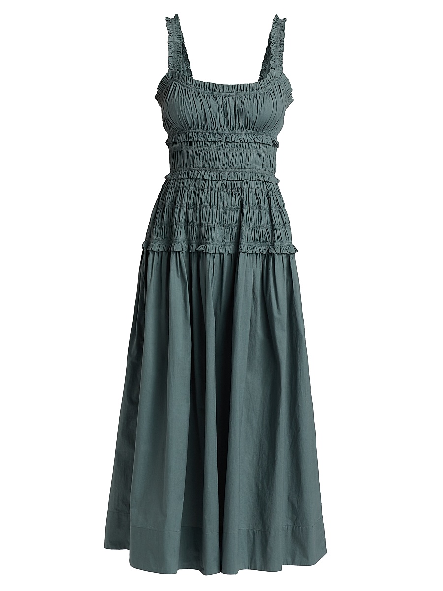 Women's Marianne Smocked Midi-Dress - Lagoon