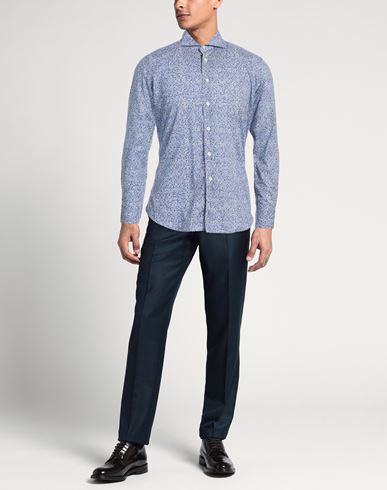 Man Shirt Azure Size 15 ½ Cotton