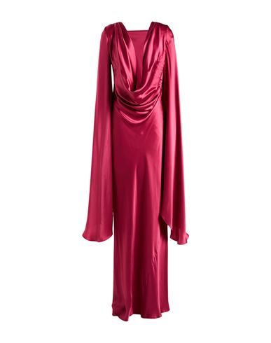 Woman Maxi dress Burgundy Size 1 Silk