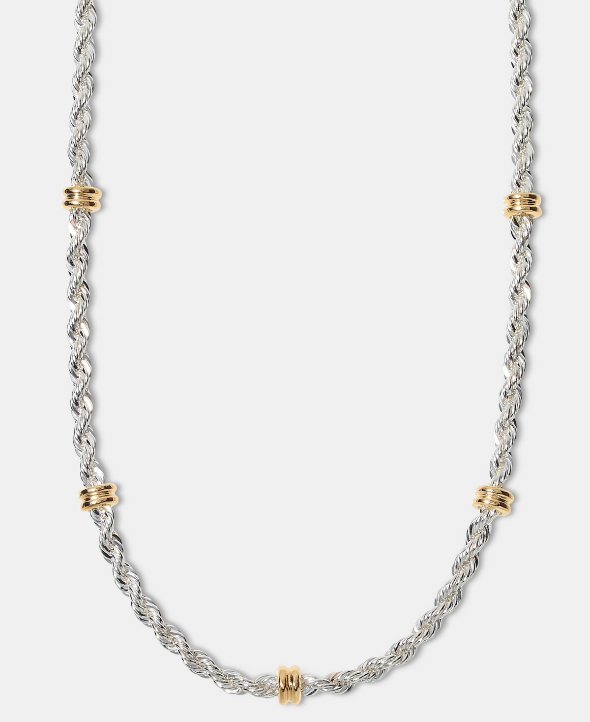 "Rope 17"" Collar Necklace - Two-Tone"